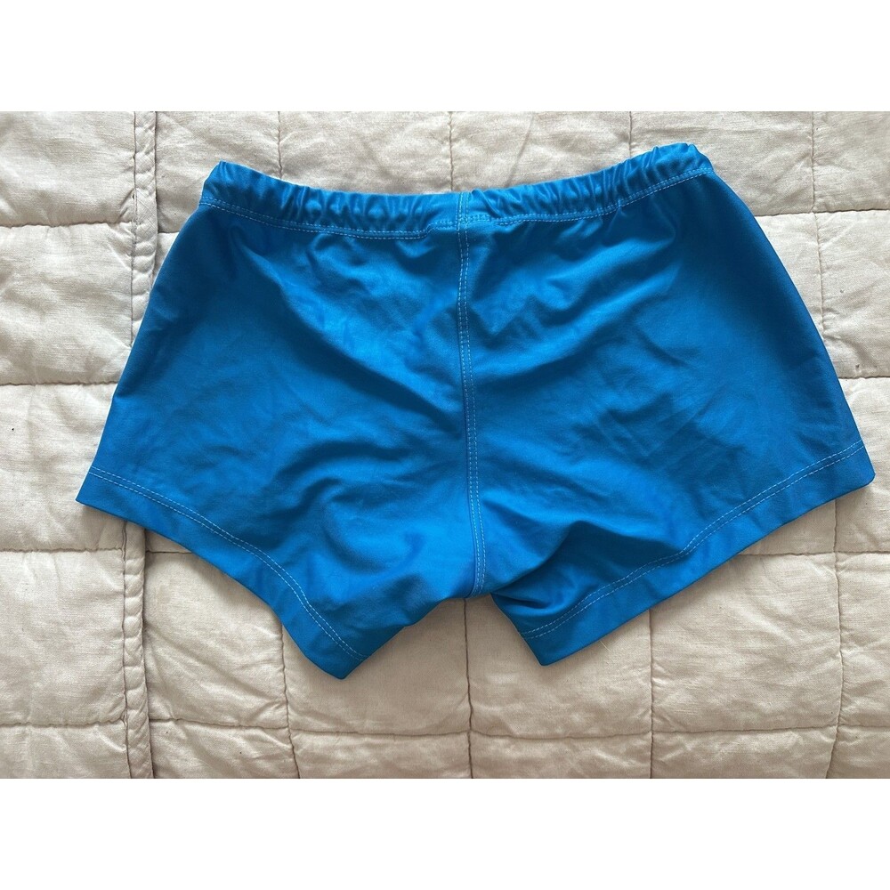 TULIO Vintage Men's Turquoise Swimsuit Trunk Box Cut Size M - Picture 2 of 2